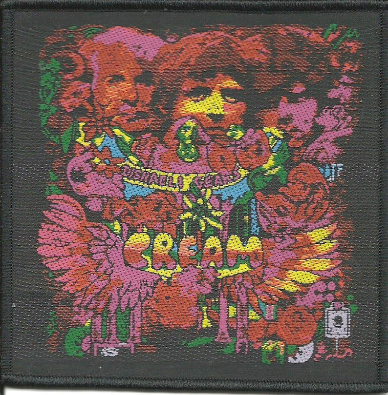 CREAM Disraeli Gears RARE Woven Sew on Patch 10 X 10 Etsy UK