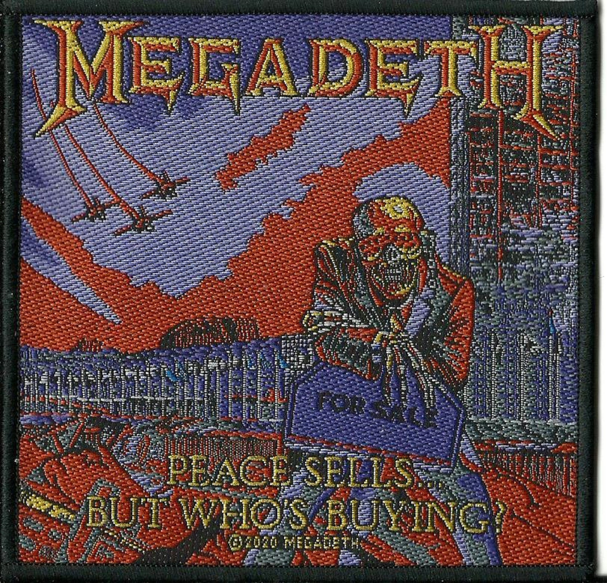 NEW 2 X 4 INCH MEGADETH IRON ON PATCH FREE SHIPPING 