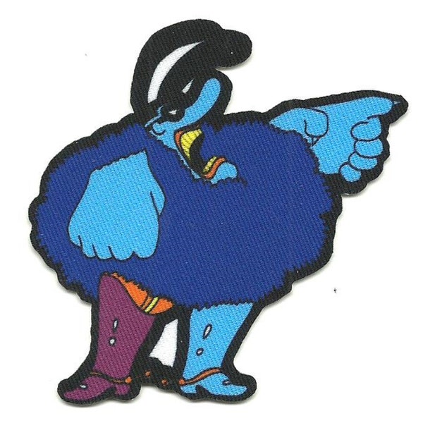 BEATLES yellow submarine chief blue meanie - shaped - printed sew on patch - 8.5 centimetres / 3.25 inches - brand NEW