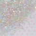 2-5mm Kawaii Iridescent Holographic Metallic Silver 4 Point Star Glitter Resin Supplies Nail Art Decoden Slime - 10 grams 