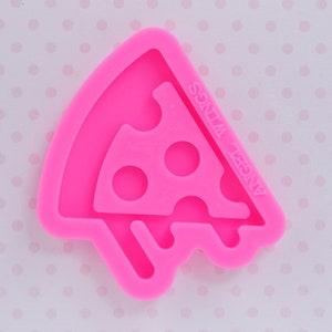 53mm BIG Kawaii Pizza Slice Cheese Decoden Flatback Silicone Resin Mold