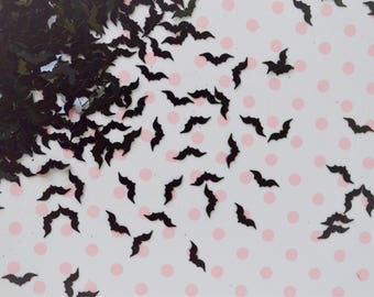 8mm Pastel Goth Creepy Cute Kawaii Bat Glitter Resin Supplies Nail Art Slime Decoden Sequins - 10 grams