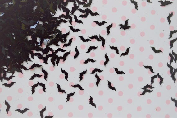 8mm Pastel Goth Creepy Cute Kawaii Bat Glitter Resin Supplies Nail Art Slime Decoden Sequins - 10 grams