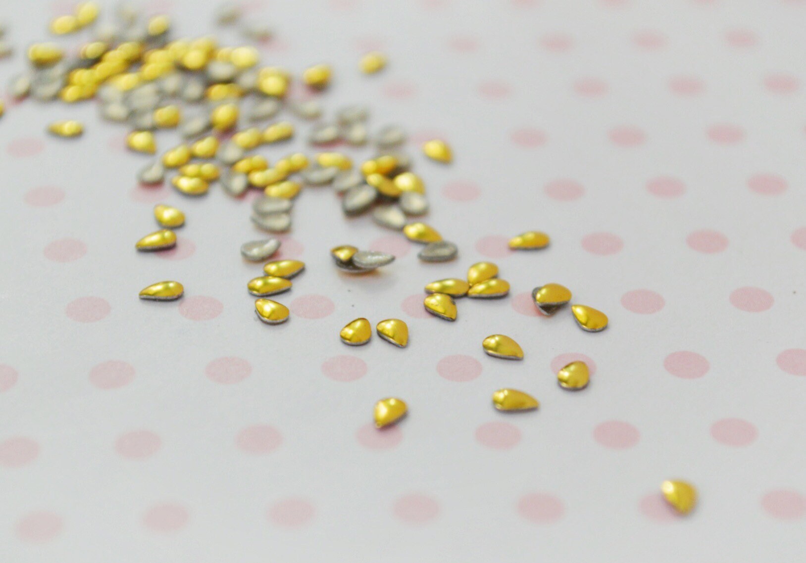 3mm Metallic Gold Beads, High Quality No Hole Beads, Fake Dragee Spr, MiniatureSweet, Kawaii Resin Crafts, Decoden Cabochons Supplies