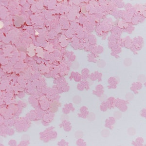 Kawaii Tiny Pastel Pink Rabbit Glitter Perlglanz Pink Bunny Harz Zubehör Nail Art Decoden Slime - 5 Gramm