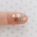 4mm - 10mm Tiny Kawaii Gold or Silver Snowflake Mix Metal Glitter Resin Supplies Nail Art Decoden Slime - set of 50 