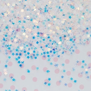 Kawaii Klar Irisierende Sterne Glitzer Harz Zubehör Nail Art Decoden Slime - 10 Gramm