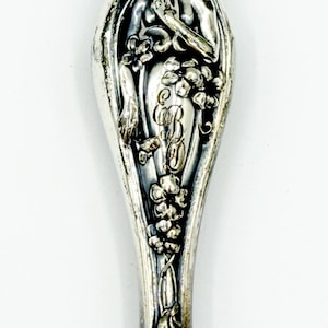 Antique Art Nouveau Sterling Silver Repousse Button Hook Buttonhook w/ Woman