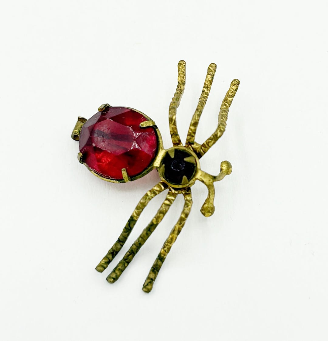 Vintage : Grosse ARAIGNÈE Marron, Peut-être Pour Halloween. Avec épingle Attache