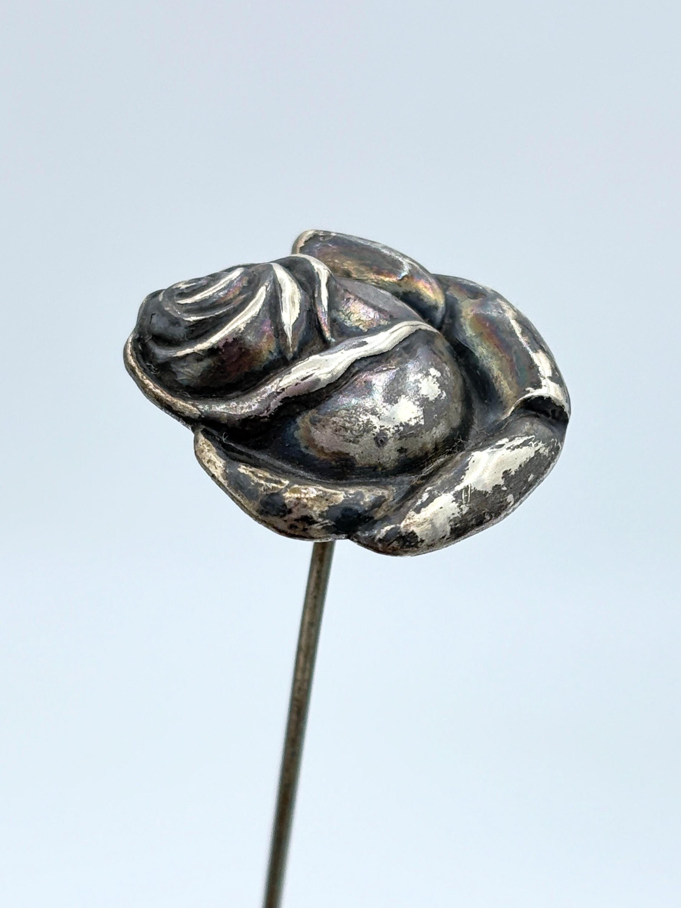 Lot of 3 Antique rose bud hat pins Lot 832: Assorted Vintage Women main image 4