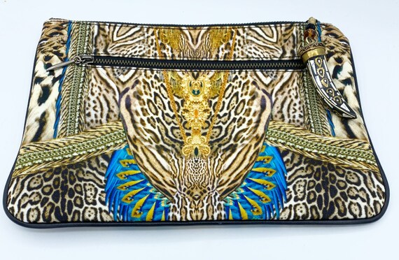 Lovely Camilla Australia Animal Print Clutch/Make… - image 1