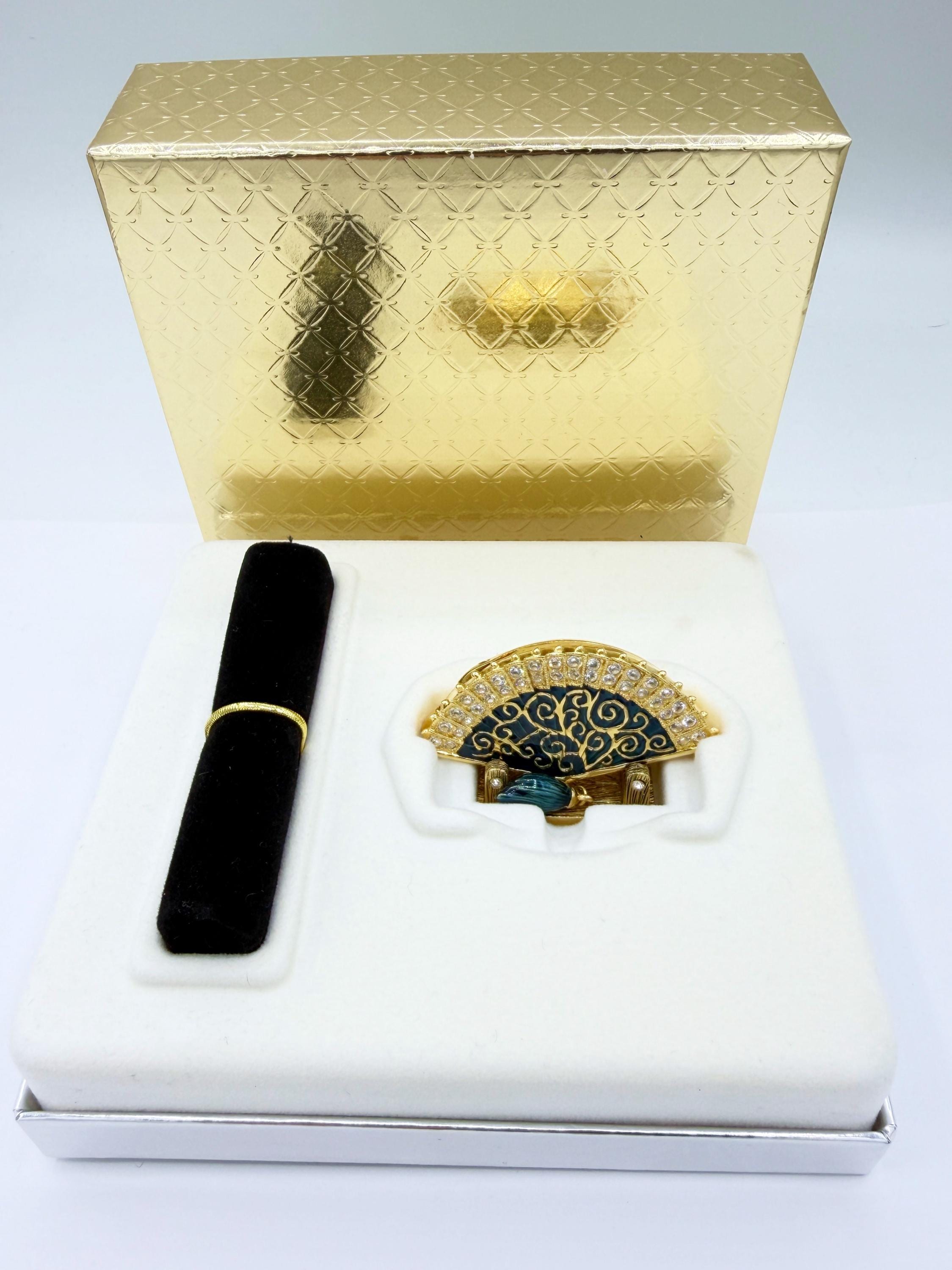 Estee Lauder 2003 Venetian Fan Solid Perfume Compact Intuition - Etsy