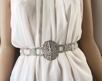 Vintage 1960s silver Renoir belt Renoir Belt - Etsy main image 3