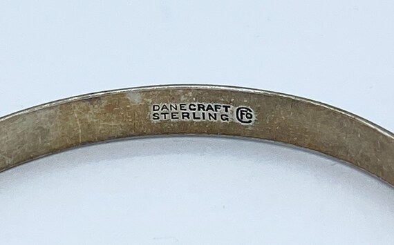 Vintage Felch Co/Danecraft Sterling Bangle Bracel… - image 5