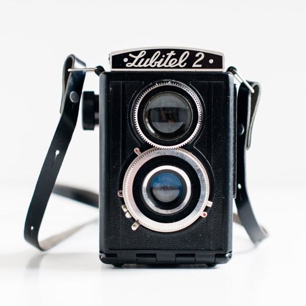 Vintage TLR camera - Meduim format camera - Vintage camera Lubitel-2 - Soviet TLR camera - LOMO 120 mm camera