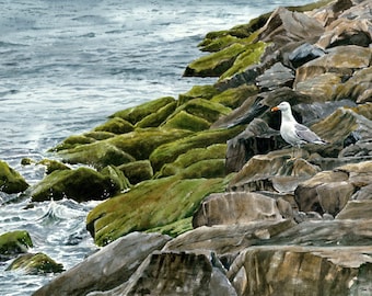 Point Pleasant - Faithful reproduction of my Original Watercolor utilizing archival quality paper & inks, 12"x17"