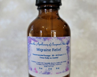 Migraine Tincture ~ Presale Orders, 100% Organic, Natural, Herbal Options