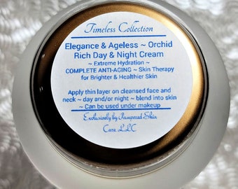 Orchid Rich Day & Night Cream ~ Dry to Normal Skin, Satin like Formula, Dries like Powder