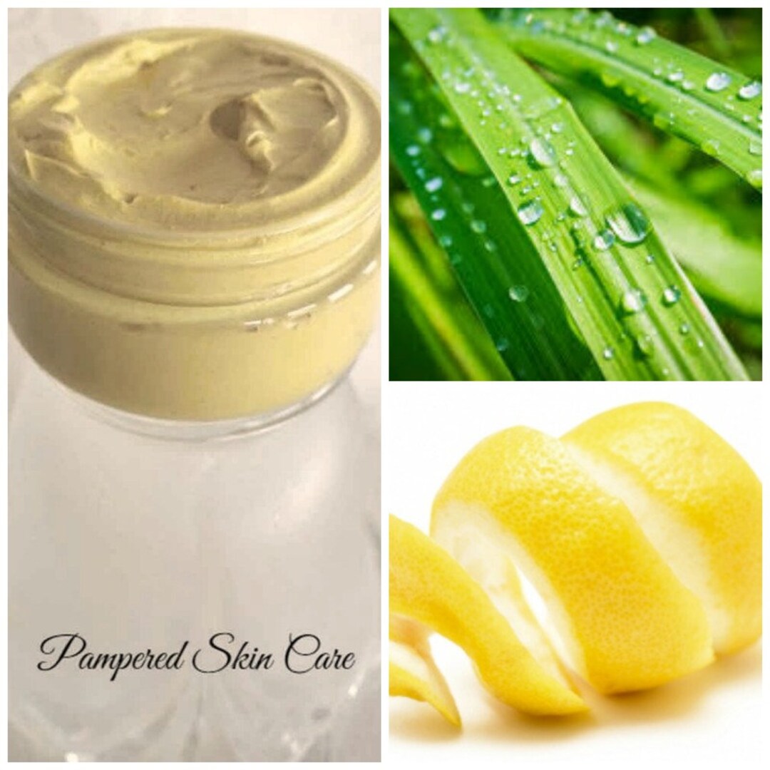 Lemongrass & Lemon Peel Clay Face Mask Mineral Rich, Hydrating, Vitamin