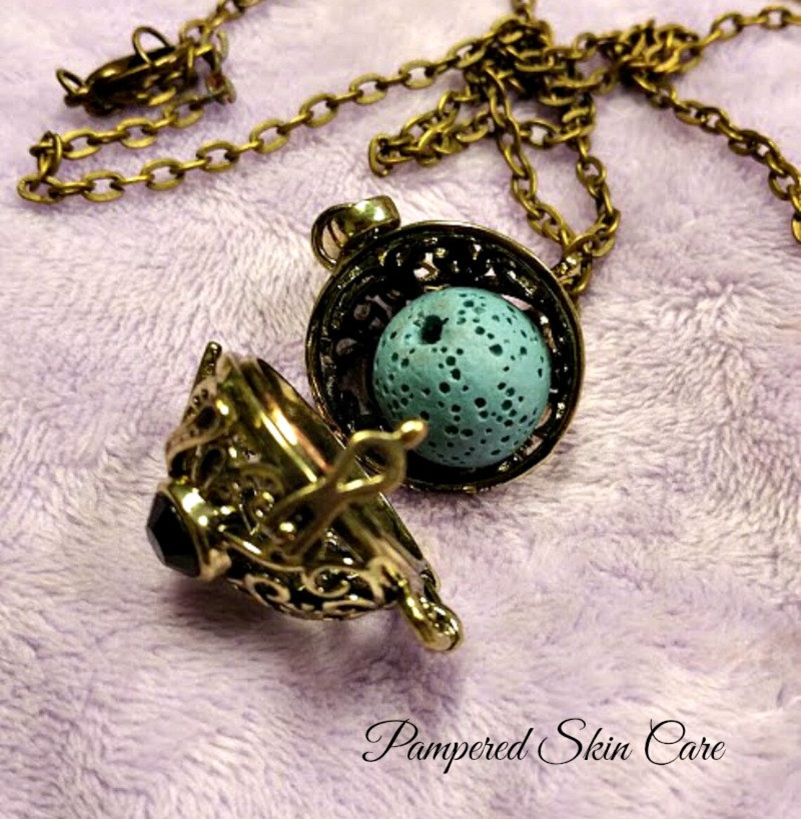 Owls Are Cool Aromatherapy Locket Lava Rock Diffuser Stress Etsy