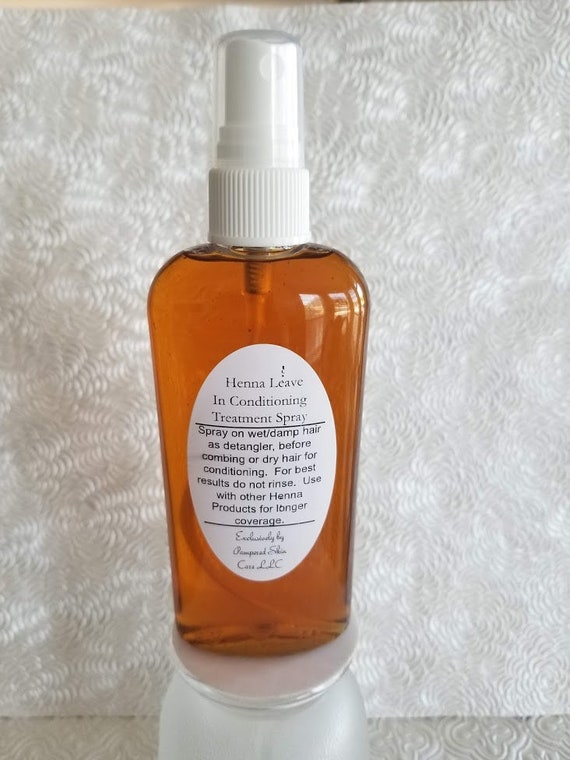 Henna Leave in Conditioning Treatment Spray Natural Etsy