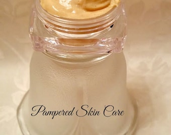 Whipped Rose Hips Facial Cream ~ Moisturizer .5 oz Jar - Extra SPF 15-20, Red Raspberry Seed Oil, Vitamin C, COQ10