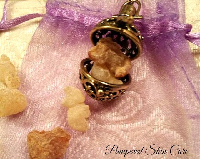Frankincense & Myrrh Aromatherapy Locket Tears Resin Lava Etsy