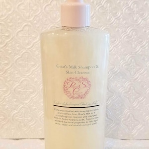 Goat&#39;s Milk Shampoo & Skin Cleanser ~ 2 in 1 ~ Head to Toe