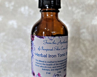 Herbal Iron Tonic Syrup ~ 100% Organic, Natural, Herbal Options
