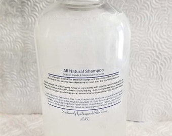 All Natural Hair Shampoo - 8 oz Refill Bottle - Unique Formulas