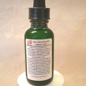 Skin Cleansing Oil  - Mature Skin, Aging Skin, Soap Free Face Wash, Grapeseed Oil, Meadowfoam Oil, Rosehip Seed Oil, Evening Primrose Oil,