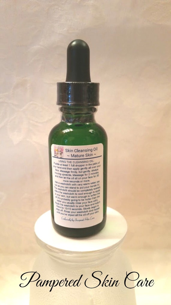 Skin Cleansing Oil  - Mature Skin, Aging Skin, Soap Free Face Wash, Grapeseed Oil, Meadowfoam Oil, Rosehip Seed Oil, Evening Primrose Oil,