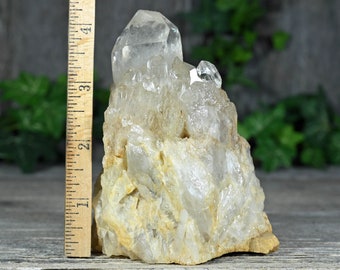 4.25" Tall Congo Citrine Point | Kundalini Quartz | Unheated Citrine Crystals | Natural Lwena Citrine | C145