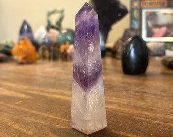 Pretty 4.25" Polished Amethyst Crystal Tower | A17