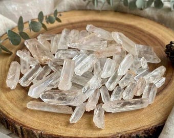 Bulk Crystal Points | 1/2lb Small Clear Quartz Points | Crystal Grids, Jewelry Making Stones
