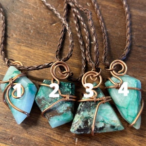 Your Choice of Ajoite Necklaces | Natural Rare Ajoite Crystal | Real Ajoite Crystals | C9