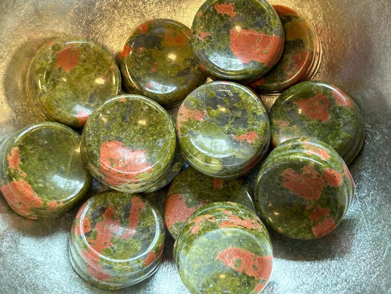 Unakite Crystal Sphere Stands Great Gift for Rock Lovers Etsy