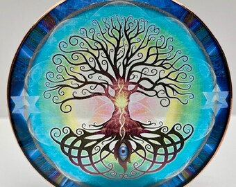 3" Tree of Life Suncatcher | Spiritual Decor Gifts | Meditation Decor Art | 111