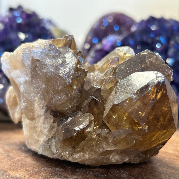 3.5" Congo Citrine Crystal Cluster | Kundalini Citrine Quartz Crystals | B22