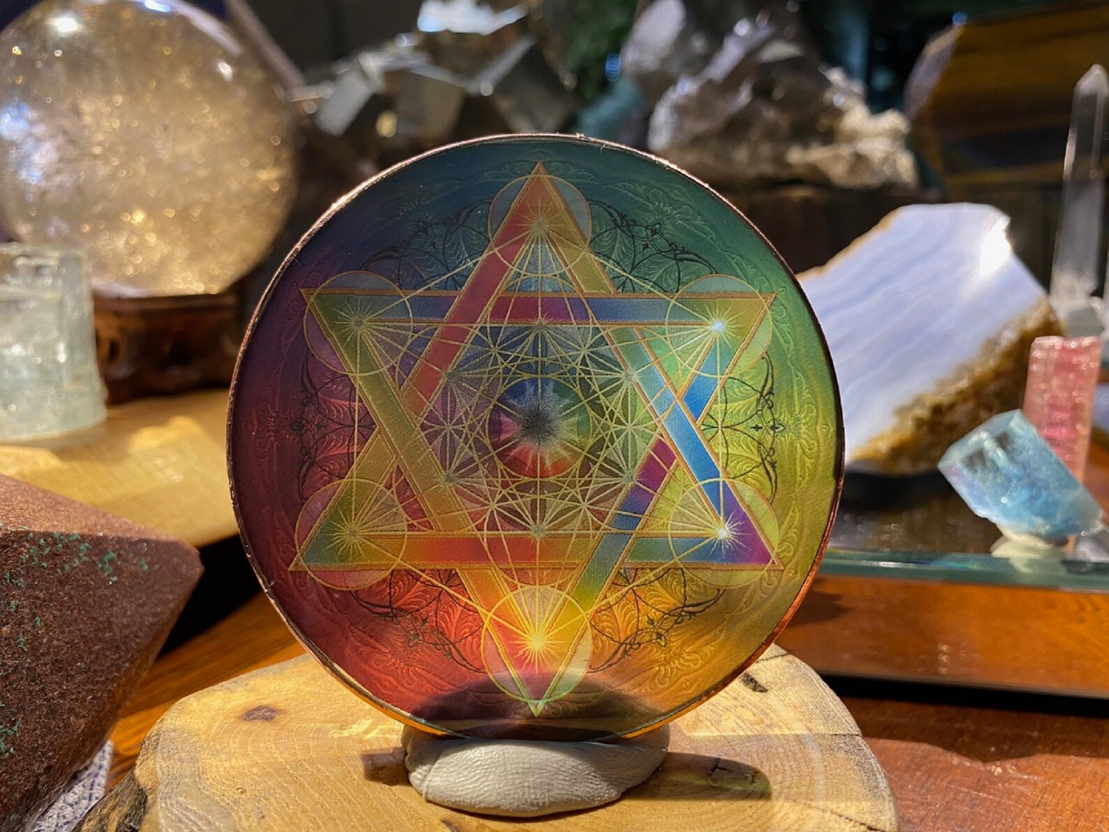 Rainbow Fruit of Life Metatron's Cube Spiritual Energy Etsy