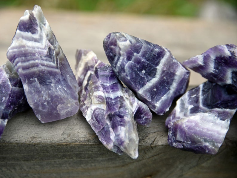 12lb Bulk Lot of Deep Purple Chevron Amethyst Terminated Points Wholesale Chevron Amethyst Crystals