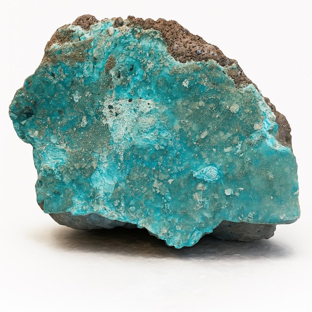 Nearly 3LB Rare Blue Silica Chrysocolla on Dolomite Mineral Specimen ...