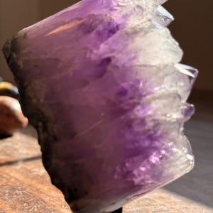 Unique 5.75&quot; Druzy Amethyst Geode with Free Stand | Mined in Brazil | A21