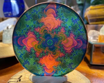 3" Crystal Suncatcher Glass Art | Spiritual Gifts | Meditation Decor | Flower of Life Chakra Mandala | 21