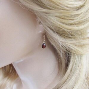 garnet earrings