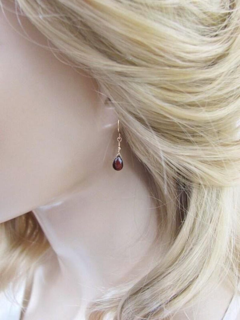 garnet earrings