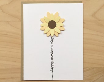 Mother's Day Card, Happy Mothers Day Card, Mothers Day Card Mother's Day Flower Card for Mom, Cute Mother's Day Card, Blank Mothers Day Card