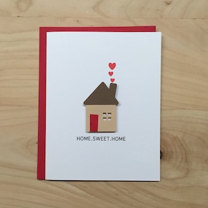 Housewarming Card, New Home Congratulations Card, Housewarming, Home Sweet Home, Congratulations on your new home, Home Sweet Home Card image 1