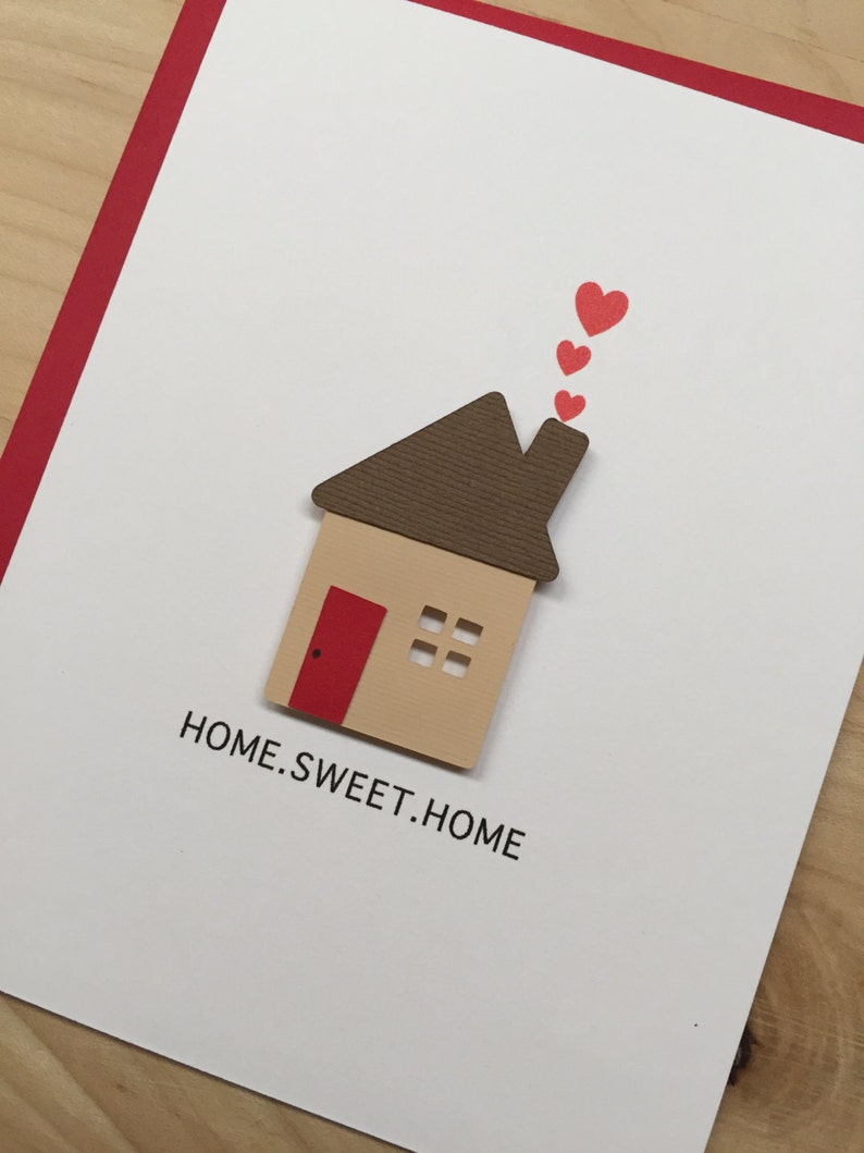 Housewarming Card, New Home Congratulations Card, Housewarming, Home Sweet Home, Congratulations on your new home, Home Sweet Home Card image 3