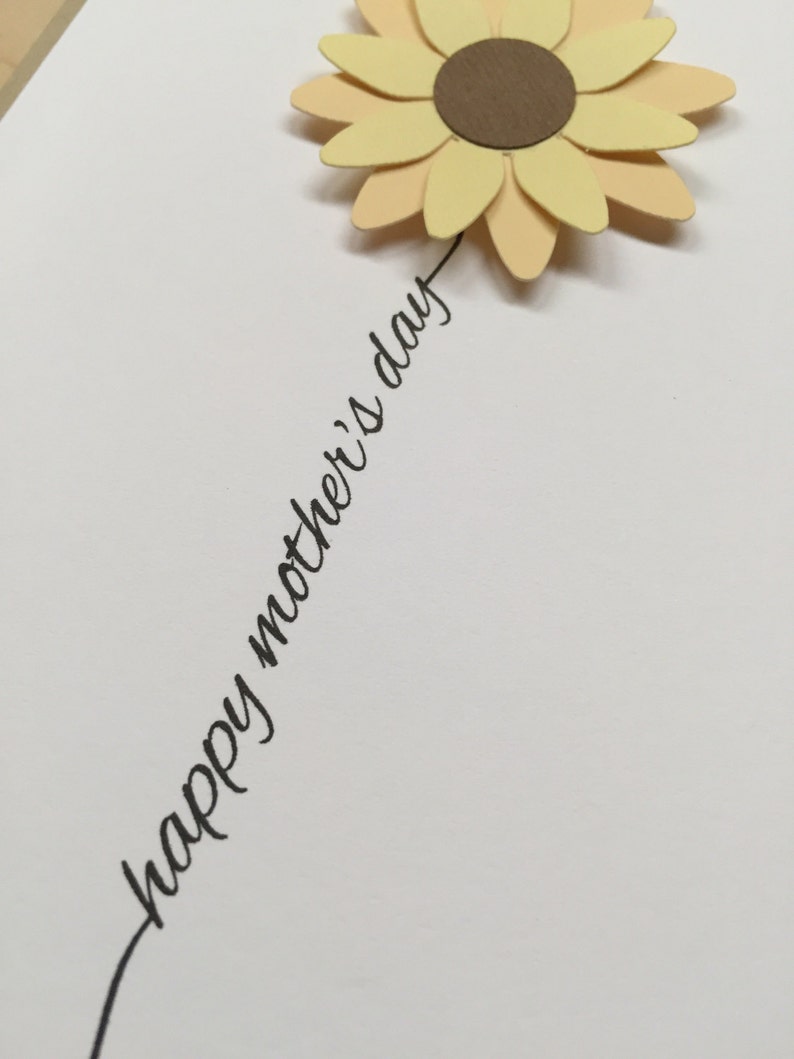 Mother's Day Card, Happy Mothers Day Card, Mothers Day Card Mother's Day Flower Card for Mom, Cute Mother's Day Card, Blank Mothers Day Card image 3